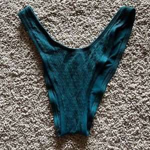 Medium Teal Aerie hi-leg cheeky bottoms